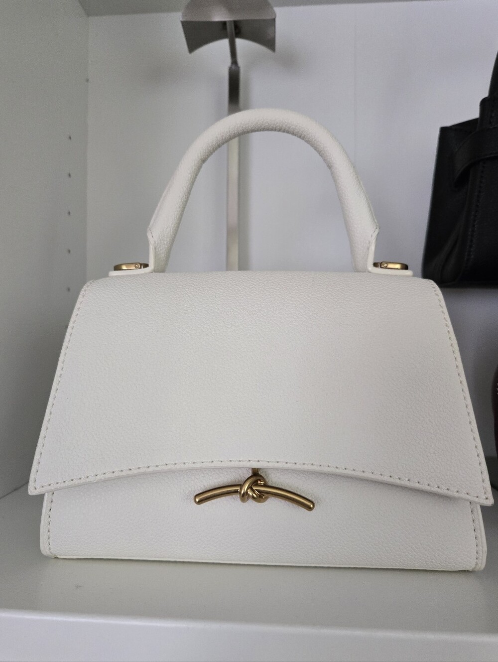 Charles & Keith Huxley Metallic Push Lock Top Handle Bag